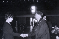 Graduation of Věra Pázlerová from Agricultural College in Prague, 26 June 1971
