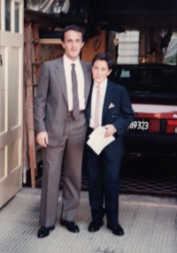 Synové Petra Andrés (vlevo) a Sebastian, Buenos Aires, 1992