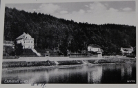Červená nad Vltavou where Anděla´s family spent last pre-war holiday in Mr. Frabeš´s house, the village was later flooded by Orlík dam, 1939

