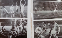 Semifinále ME 1976 s Holandskem (vlevo) a radost po vítězném finále s Němci (vpravo); z knihy Sólo pro Panenku