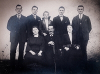 Mother's parents and siblings, uncle Josef Černý was imprisoned during collectivization