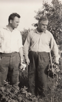 Manžel Vojtěch Kadlec se svým otcem