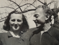 Radko Linhart s Miladou Blinkovou za svobodna