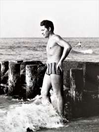 Zbigniew Podleśny on the trip by the Baltic sea 