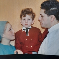 Marianna Bergida with her husband Ivan and son Robert in Germany, 1968