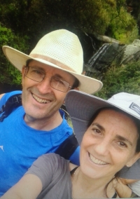 Andrés Polacek, nejstarší Petrův syn, s manželkou Claudií König, Buenos Aires, 2020