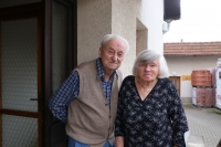 Eliška Pečenková and her husband Josef in 2021