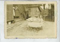 Dvouletá Erika a roční bratr Manfred, u babičky Šebestové (matčiny matky), 1942