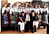Zbigniew Podleśny  s  folklórnou skupinou ŻĘDOWIANIE z družobného mesta Zawadzkie