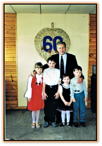 Zbigniew s vnúčatami