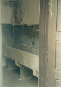 Terezín, washroom for prisoners from solitude cells, 2000 
