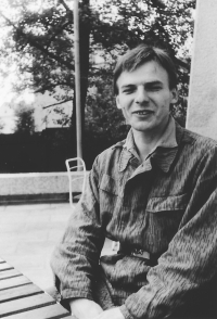 Jan Hrabina na vojně, Strašice u Plzně, 1983