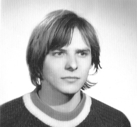 Ateliérový portrét Jana Hrabiny v době, kdy podepsal Chartu, Praha, 1977