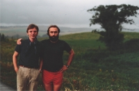 Jan Hrabina a Aleš Březina v Kanadě, 1990