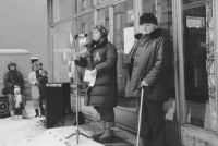 General strike in Český Dub, November 27, 1989
