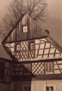 Half-timbered house, Cheb, 1938