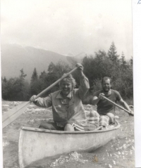 Sjíždění řeky - Bělá na Slovensku 1985