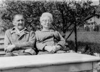 Marie Svatošová - parents Marie and Jan Maršík, about 1980