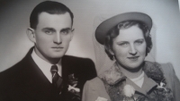 Svatební foto Františka a Jiřiny Kosíkových, 1938