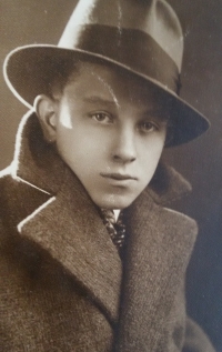 Tatínek František Hamouz v mládí