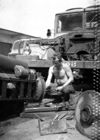 Antonín Brázdil na vojně, Brno, kolem roku 1962