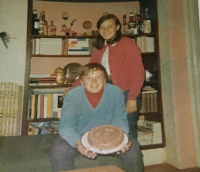 S bratrem při jeho 15. narozeninách