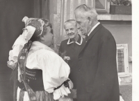 Svatava Němcová - parents' Golden Wedding, Marie and Jindřich Čunát, 1978