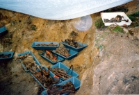 Exhumace zavražděných v Tušti (1993), provedena Rakouským černým křížem