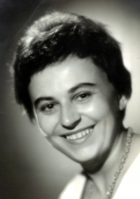 Milena Sedláčková (back then Součková) in 1955