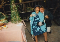 With Annie Sacher, 1998