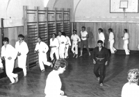 Evangelis Liolios in the karate club of Moravská Slavia in Brno, 1980s 