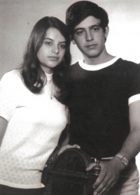 With his sister 1960s