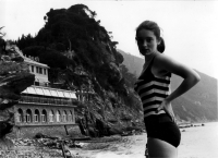 Eva Kosáková, rozená Medková, v Itálii, 1969