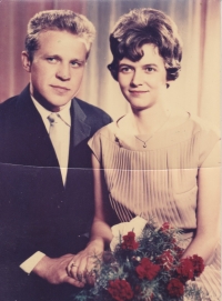 Marriage photograph of Jaroslav and Gita, Prague, 1963