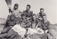 Jaroslav (second from the right), NCO military school, Poprad, 1959 