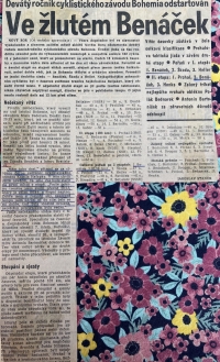 Žltý dres v medzinárodných pretekoch Bohemia