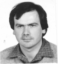 Passport photo, portrait about 1982