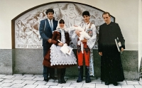 The first baptism in a new place of working place in Dolní Bojanovice in 1991