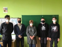 Studentský tým Paměti národa při natáčení pamětnice Ladislavy Malíkové