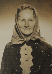 Husband's great-grandmother Terezie Větrová, 1942