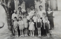 Křtiny bratra Jiřího, Veselí nad Moravou, srpen 1960