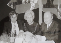 Na plese spolu s dalším kaplanem, Přerov, 1976