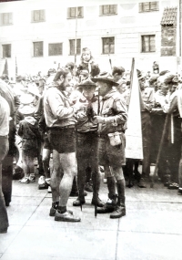 Petr Bratský během třetí obnovy Junáka