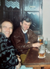 Jiří Skalický s Josefem Brabencem, který mu dlouhé roky dělal místostarostu Velemína