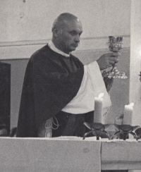 Parish priest František Karel during his Letohrad years (1965-1971)