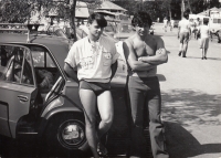 Otec a syn Miroslav Jelínek (cca 1990)