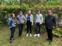 Žáci ZŠ V Rybníčkách s Janem Hrabinou v rámci projektu Příběhy našich sousedů