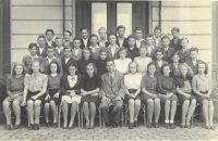 Gymnázium Litomyšl, fourth grade, 1945