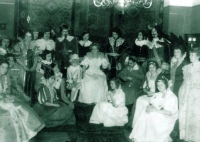 Amateur theatre in Úlice, play The Three Musketeers - Vlasta is the only child on the photo