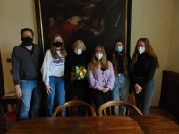 Věra Protivová s žákovským týmem